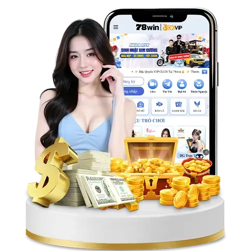 Trò chơi slot với biểu tượng tiền vàng
